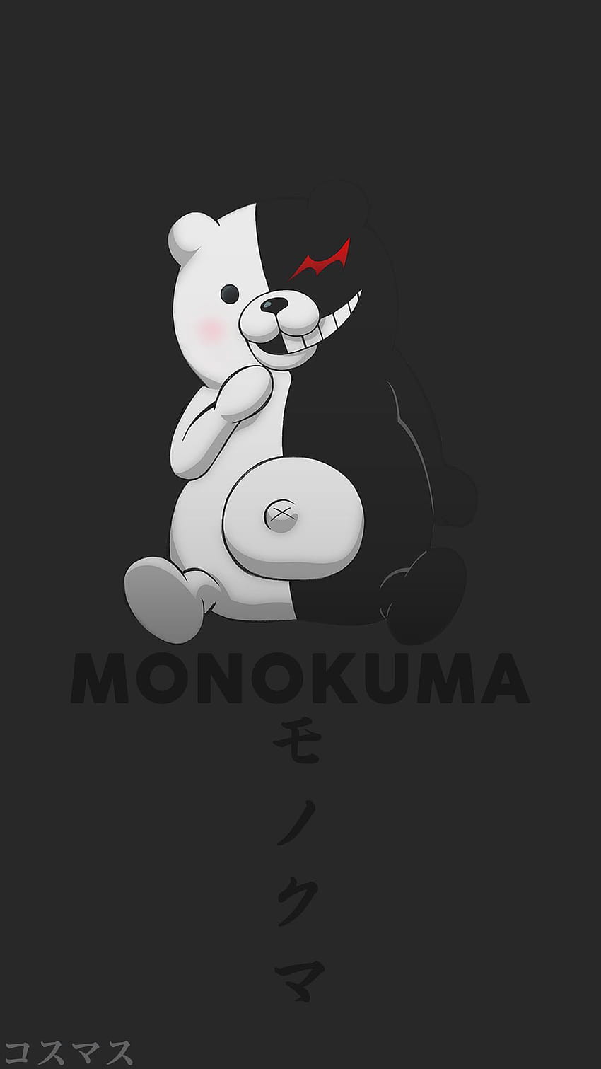 MONOKUMA, best logo anime HD phone wallpaper