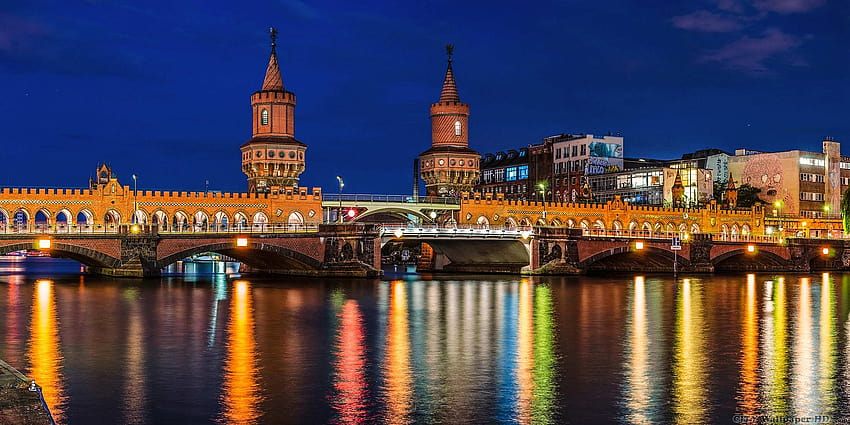 Bridge Oberbaumbruecke . Watch Online cities and countries. Berlin, Germany, the capital, berlin city HD wallpaper