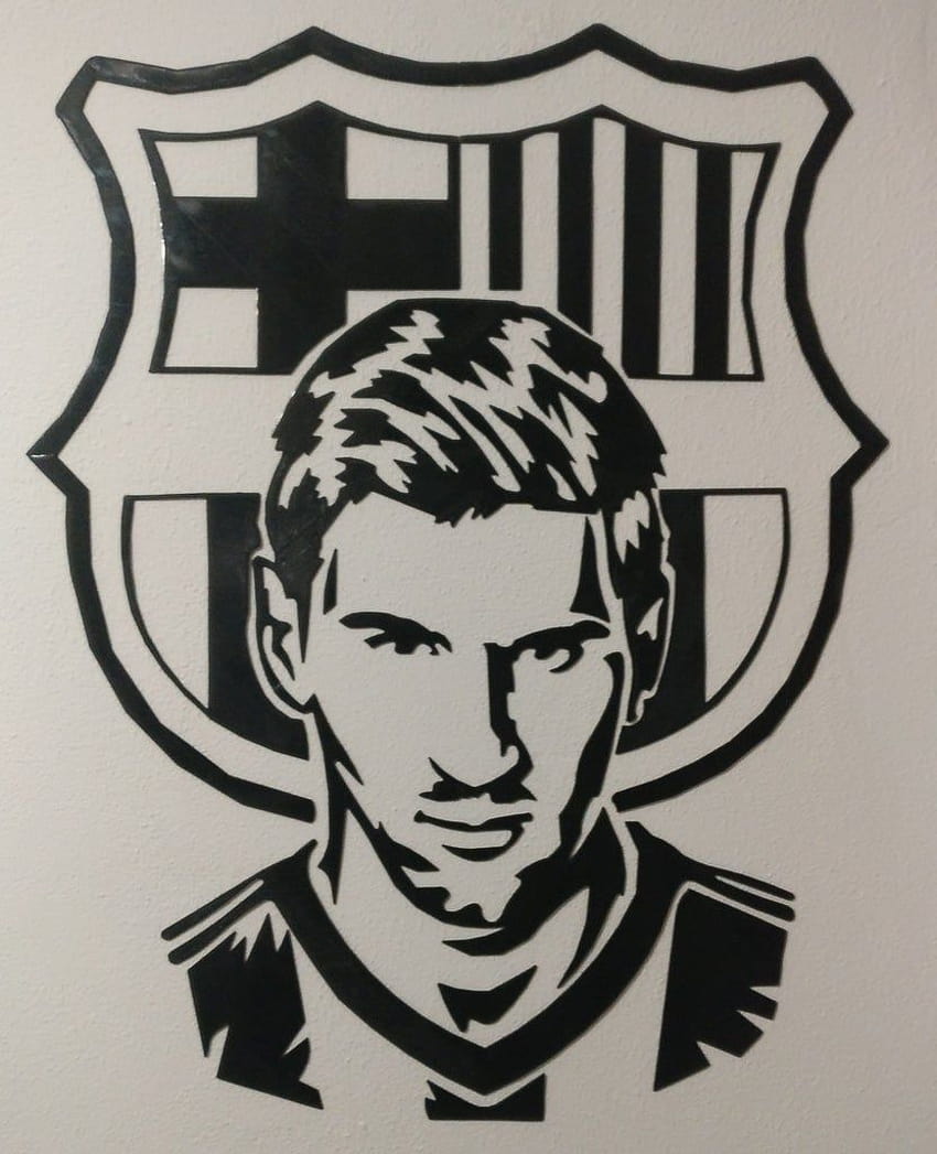 Seni Dinding 2D Messi oleh Lars_, sketsa messi wallpaper ponsel HD