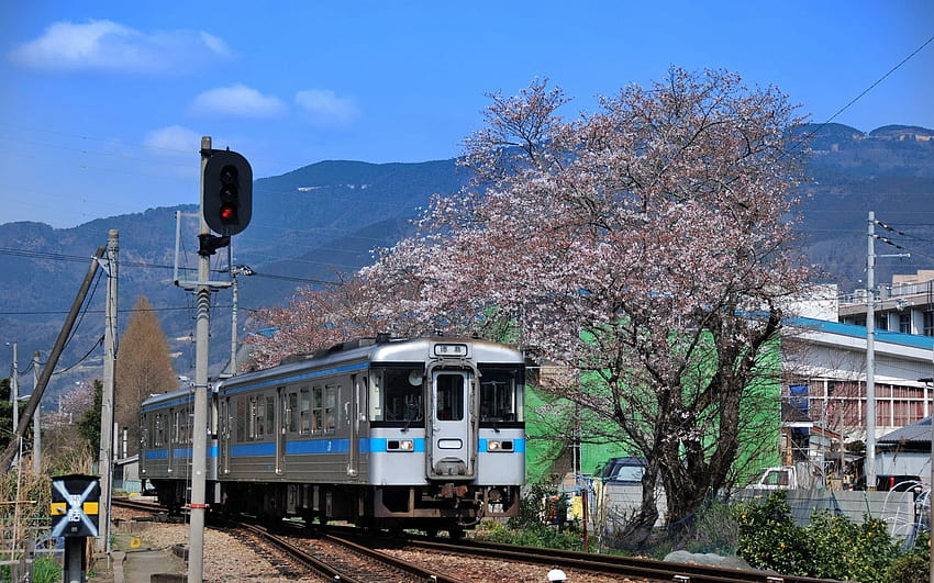 Pociąg Japonia, japońska kolej Tapeta HD