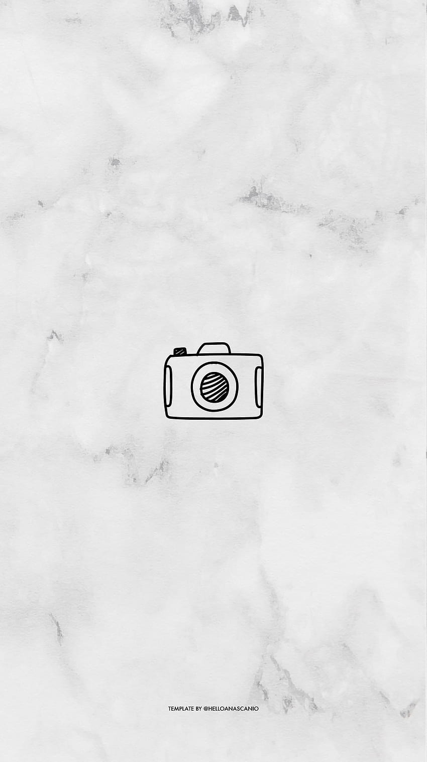 Kamera Instagram Highlights Vorlage im Jahr 2020, Kamerasymbol HD-Handy-Hintergrundbild