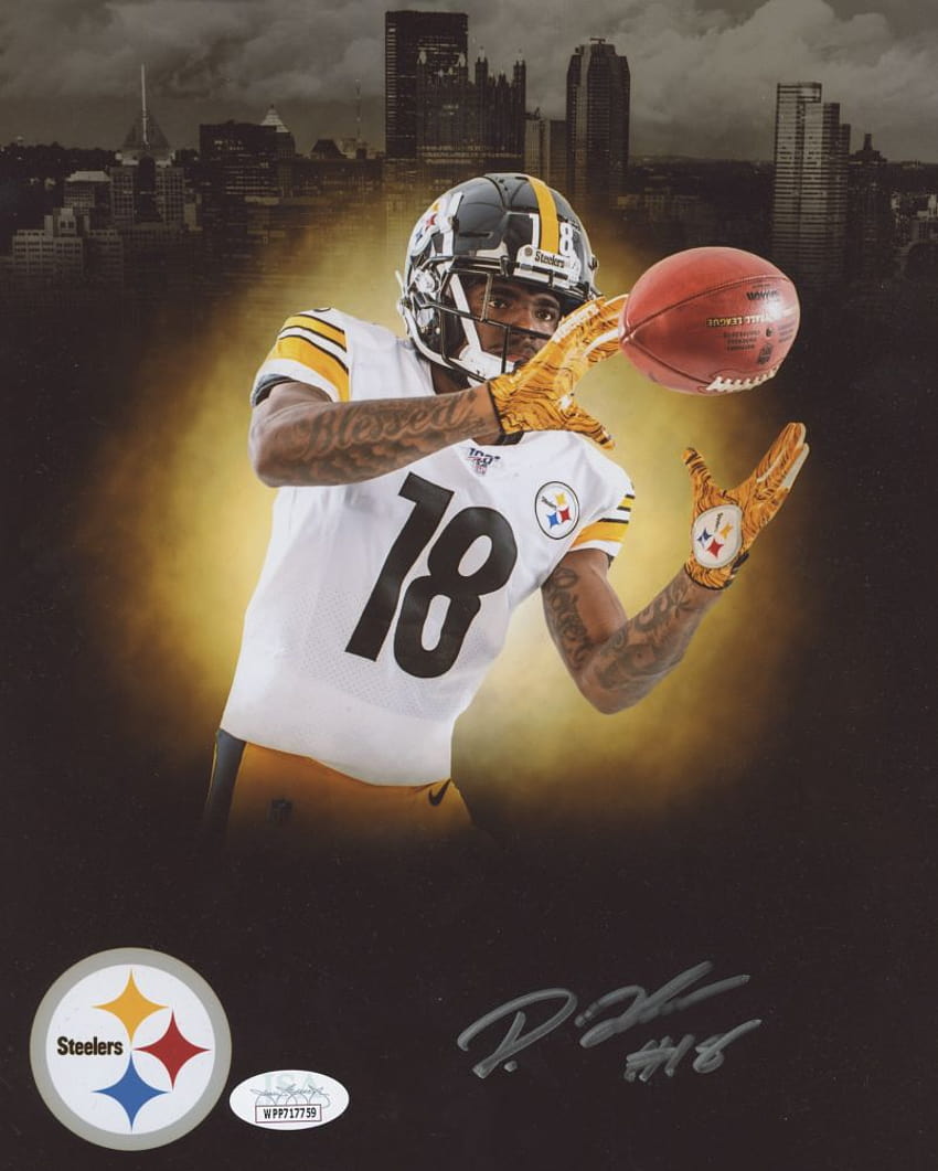 Diontae Johnson Signed Steelers 8x10, steelers players HD phone wallpaper