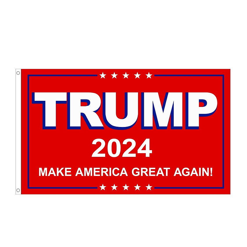 Amazon : Flagi prezydenta NICHARY Trump 2024 Keep America Great Flag 3x5 ft z mosiężnymi przelotkami MAGA Tapeta na telefon HD