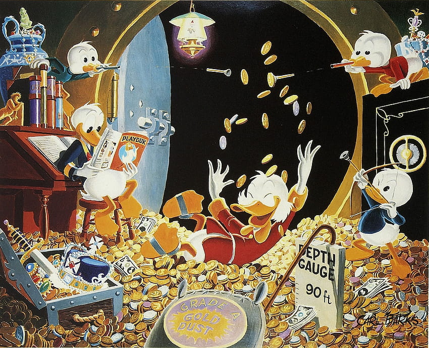 Scrooge, el pato donald rico fondo de pantalla