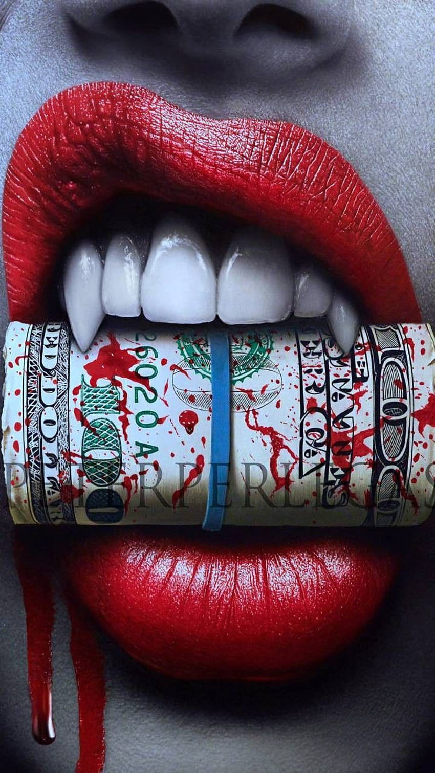 Vampire Lips, base de lèvres Fond d'écran de téléphone HD