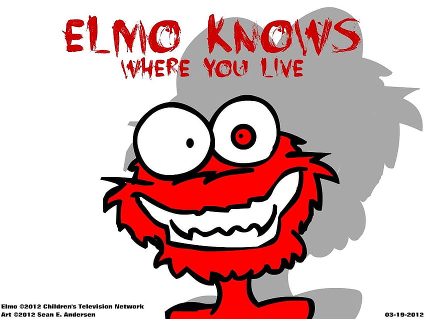 Scary Elmo posted by Michelle Thompson, creepy elmo HD wallpaper