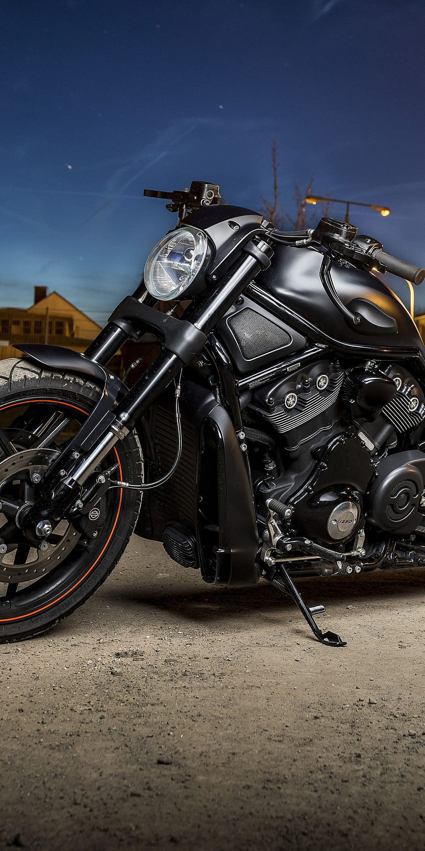 Harley Davidson, muscle bike, sair à noite, 1080x2160, harley davidson motorrader Papel de parede de celular HD