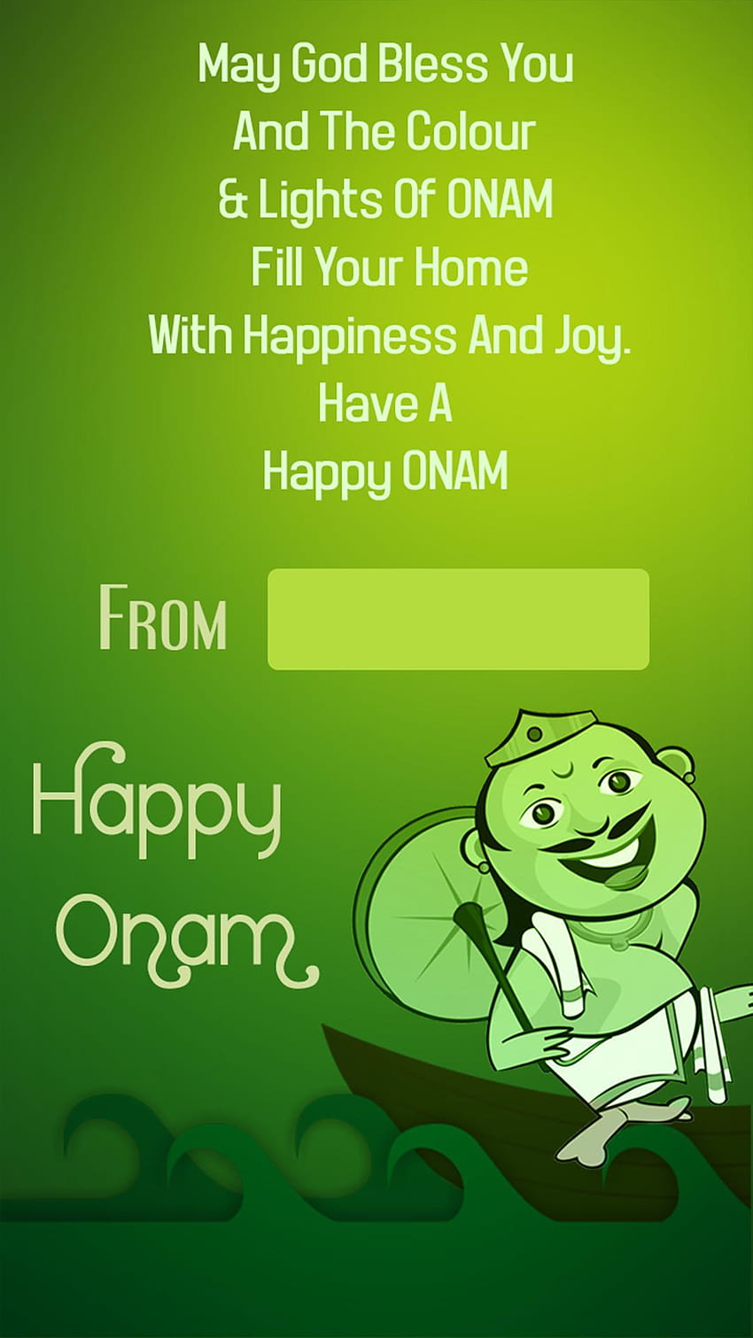 Karta z pozdrowieniami Onam dla Androida, onam na pełnym ekranie Tapeta na telefon HD