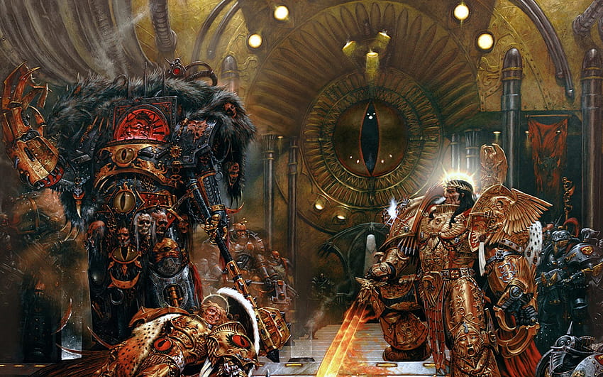 Императорът срещу Хор от Адриан Смит: r/ImaginaryWarhammer HD тапет