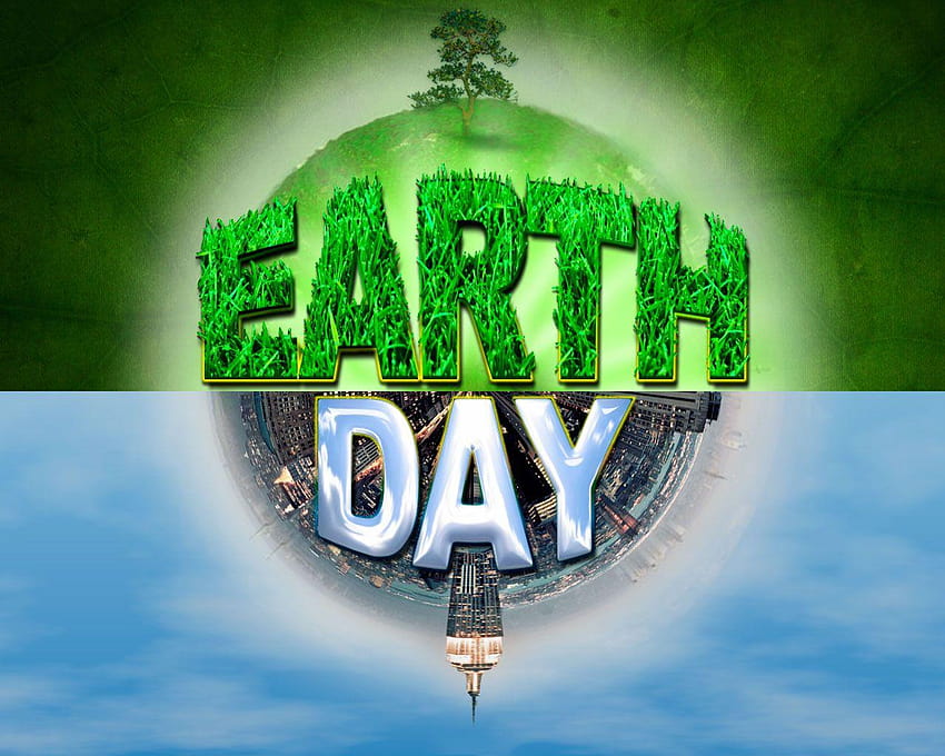 Szczęśliwego Dnia Ziemi Go Green Natura Środowisko Tapeta HD