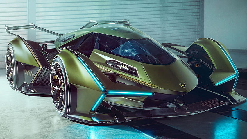 Lamborghini Lambo V12 Vision Gran Turismo Concept, lamborghini lambo v12 วิชั่นแกรนทัวริสโม 2019 วอลล์เปเปอร์ HD