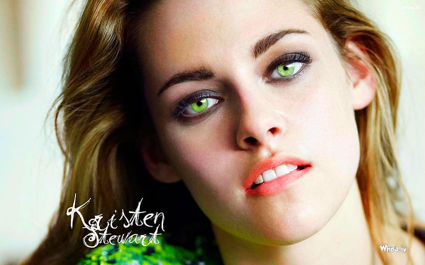Kristen Stewart Lśniące zielone oczy, Kristen Stewart zielone oczy Tapeta HD