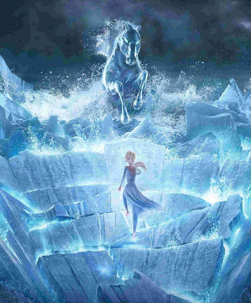 Frozen 2 Elsa Nokk Water Horse Water Spirit Yenilebilir Kek Topper ABPID50663 2020'de, nokk ile elsa HD telefon duvar kağıdı