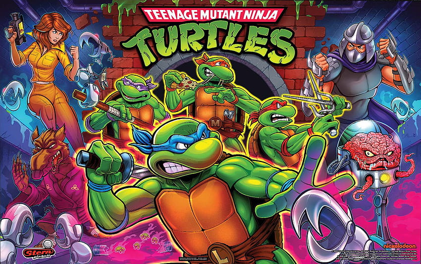 logotipo das tartarugas ninja mutantes adolescentes papel de parede HD