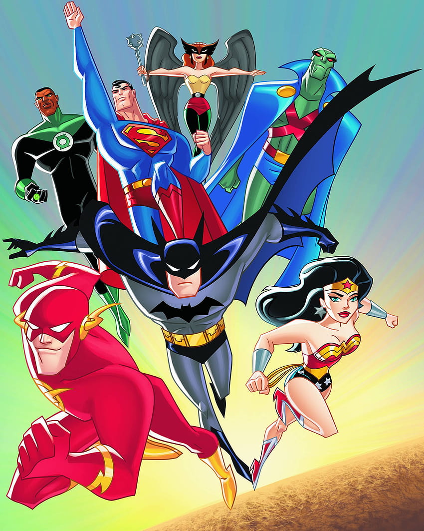 Latar Belakang Kartun Dalam Kualitas Tinggi: Justice League Unlimited oleh wallpaper ponsel HD
