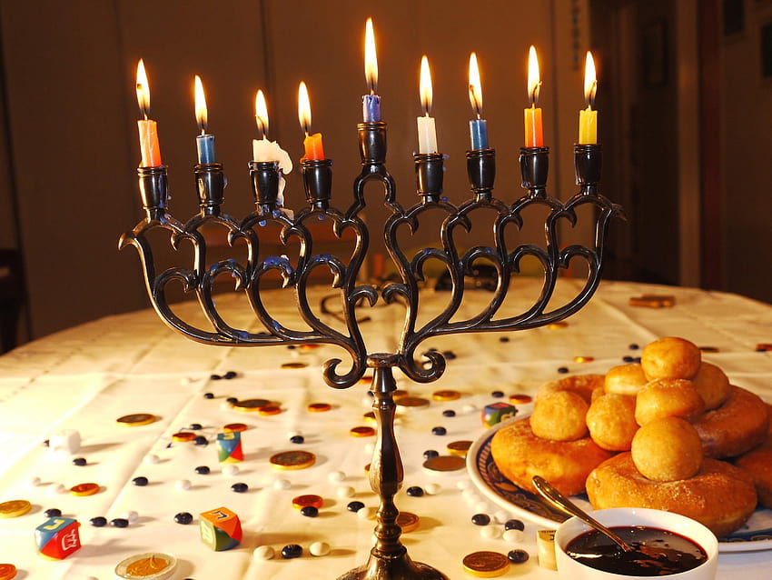 HANUKKAH jewish festival holiday candelabrum candle menorah HD wallpaper