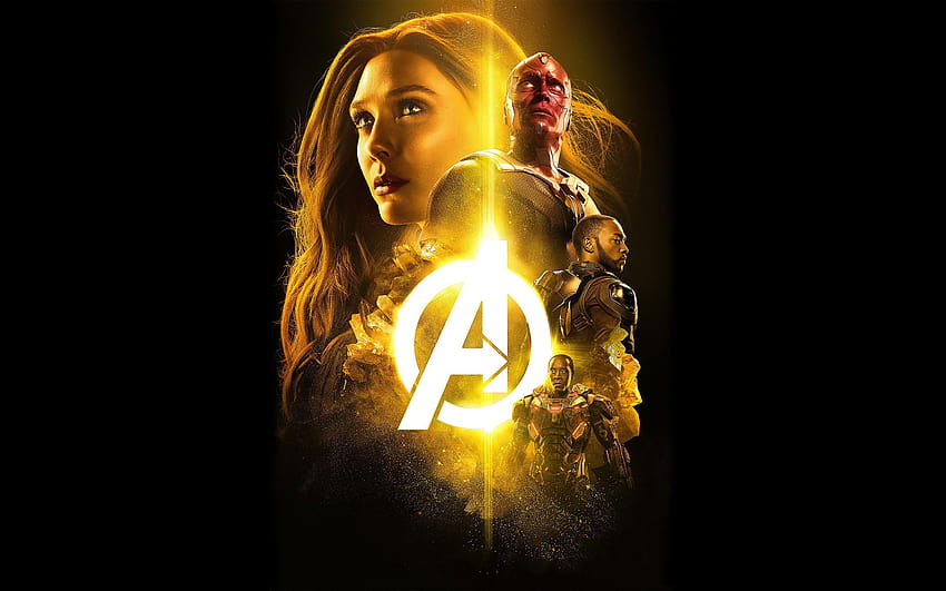2880x1800 Avengers Infinity War 2018 The Mind Stone Poster HD wallpaper
