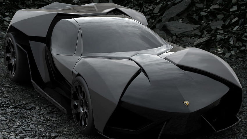 Mobil Konsep Lamborghini Ankonian Batmobile Wallpaper HD