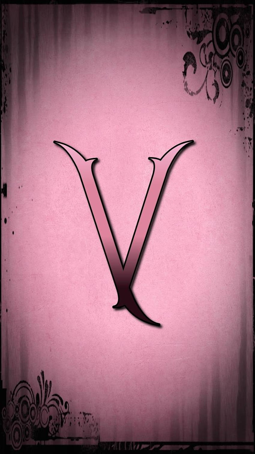 Pink Letter V by CyanideLollipop, alphabet pink HD phone wallpaper