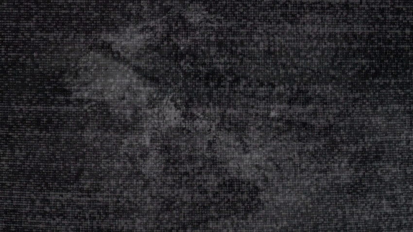Horror estático y calavera en blanco y negro sin bucle espeluznante CG, horror de fondo de pantalla