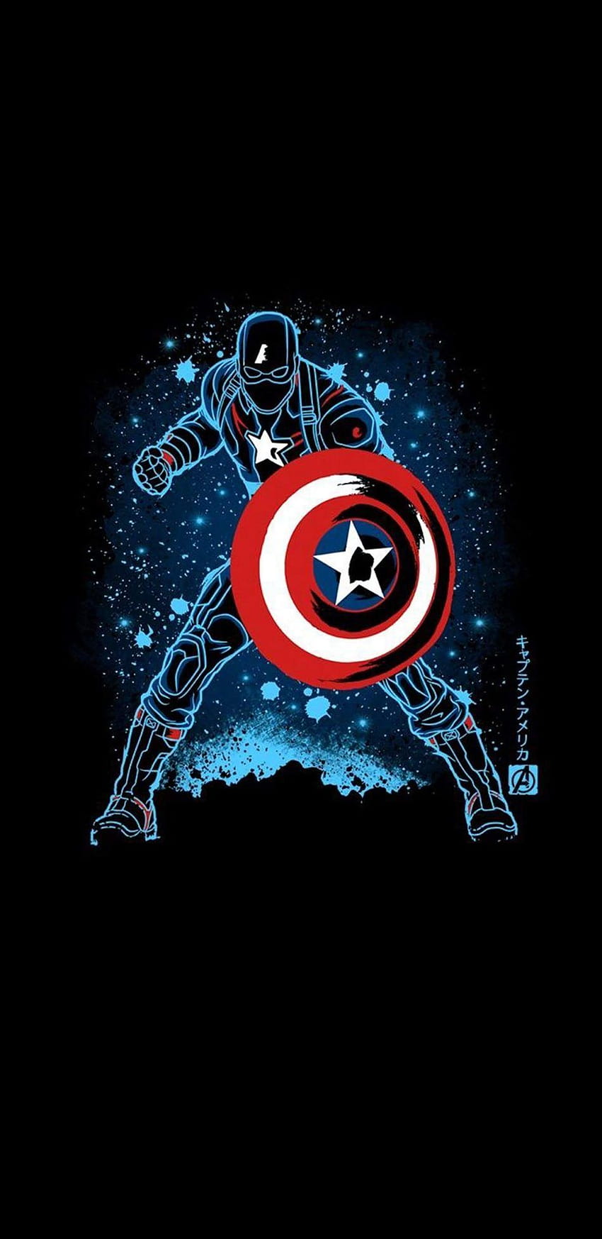 Captain America, kapten amerika minimalis wallpaper ponsel HD