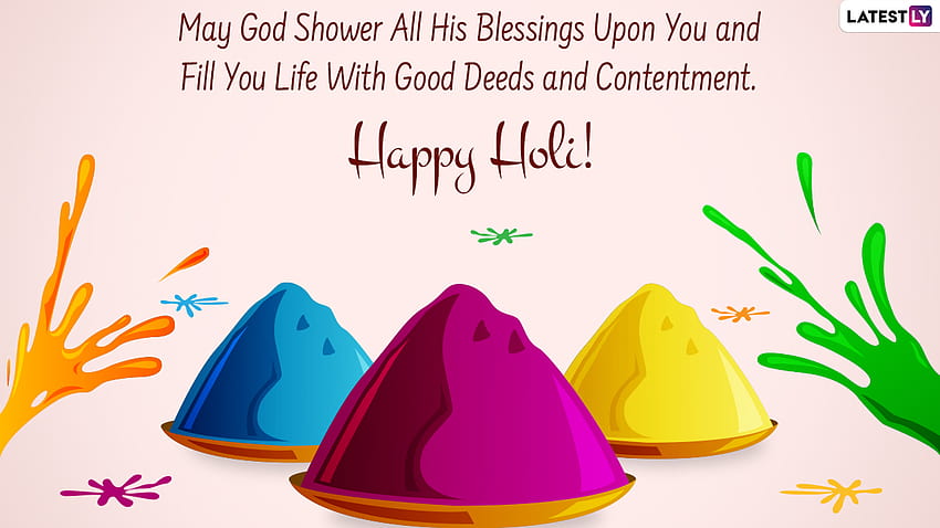 Happy Holi 2022 Wishes & : Send WhatsApp Stickers, Festive Quotes, Colourful , Sayings and SMS To Family and Friends on Rangwali Holi HD wallpaper