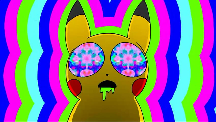 Pikachu On Acid, tumblr acido Sfondo HD