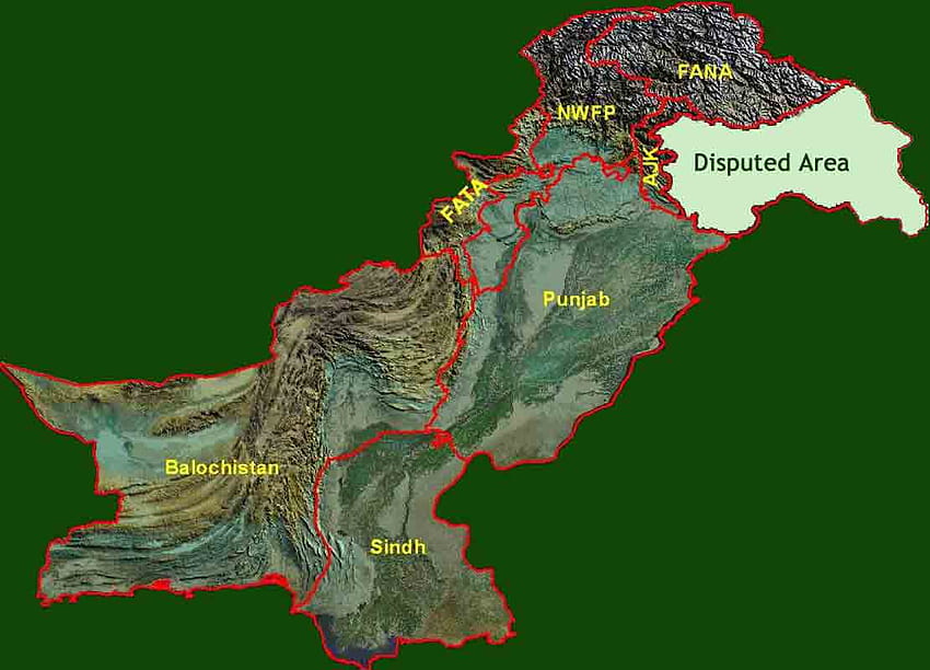 Pakistan Map HD wallpaper