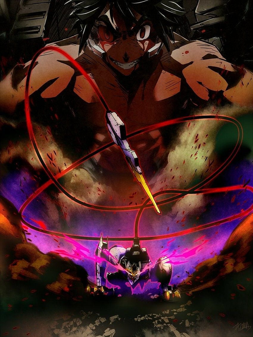 Gundam tekketsu Mikazuki & Barbatos Lupus Rex., mikazuki augus Fond d'écran de téléphone HD