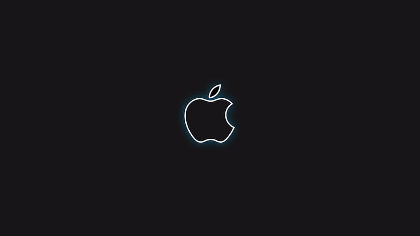 Schwarzes Apple-Logo, Apfelsymbol HD-Hintergrundbild