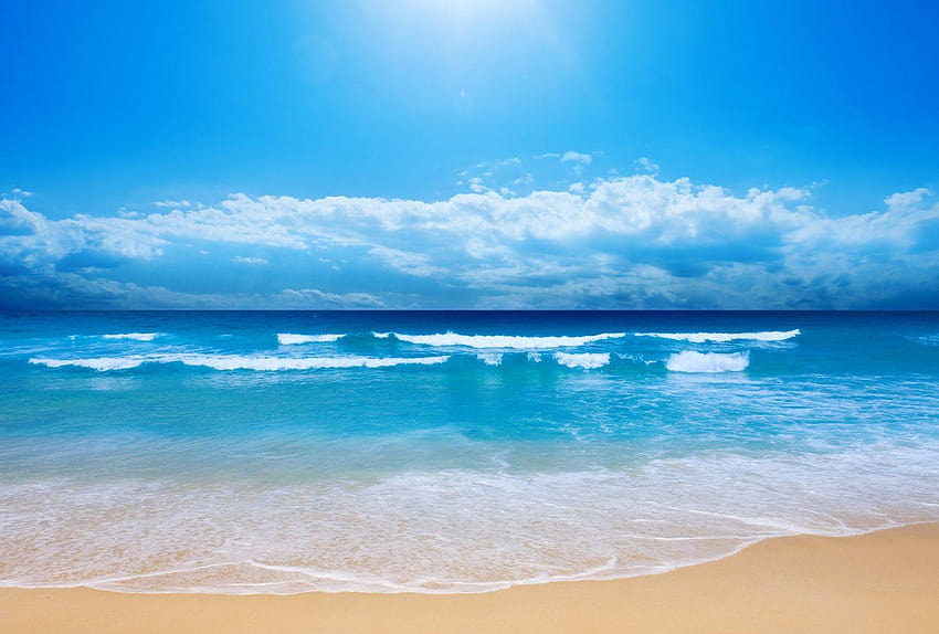 Galería de escena del océano, escena de playa fondo de pantalla