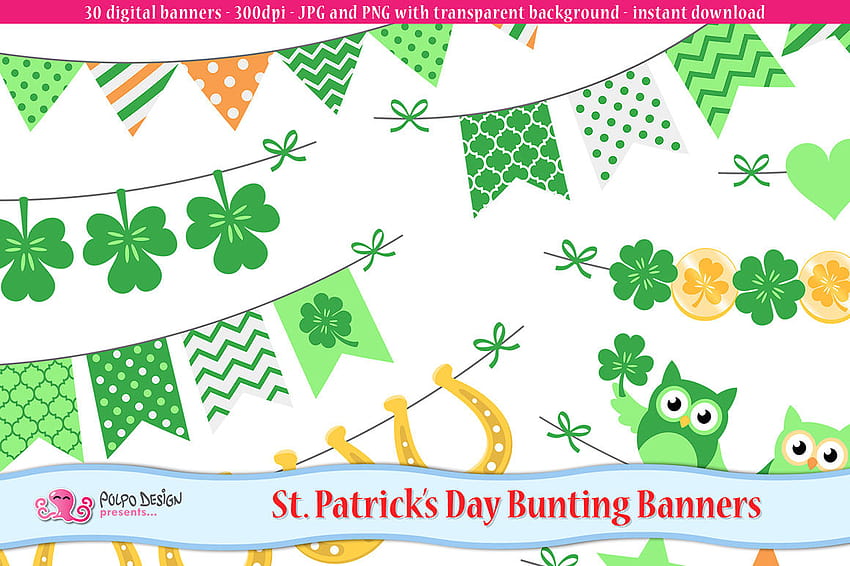 St St Patty's PNG Clip Art and Digital Paper Set Patrick's Day Celebration Party Clipart Collage Materials timeglobaltech HD wallpaper
