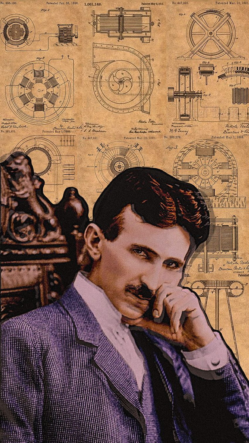 Nikola Tesla für das iPhone, Nikola Tesla für das iPhone HD-Handy-Hintergrundbild