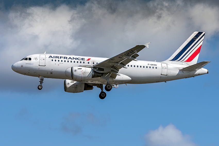 Airbus-Flugzeug Passagierflugzeuge A319, Air France HD-Hintergrundbild