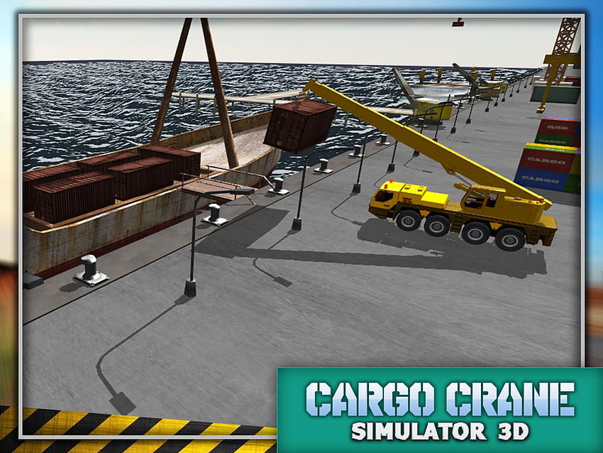 Heavy Cargo Crane Simulator 3D untuk Android, simulator derek berat Wallpaper HD