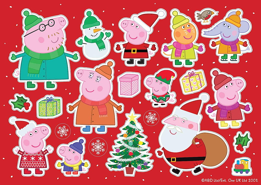 Paper Projects 01.70.24.067 Peppa Pig Christmas Letter to Santa and Gift Labels Bundle Pack : Office Products HD wallpaper