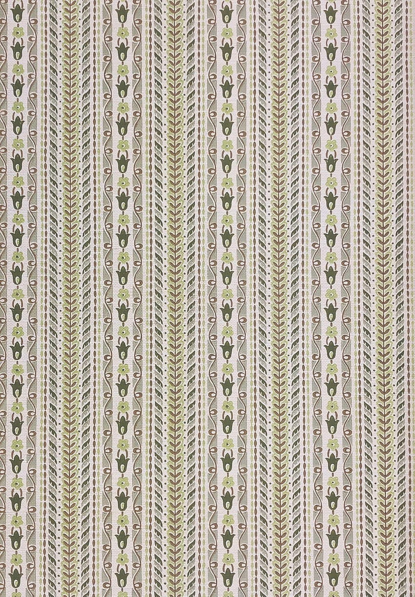Vintage Striped Botanical, vendu blanc Fond d'écran de téléphone HD