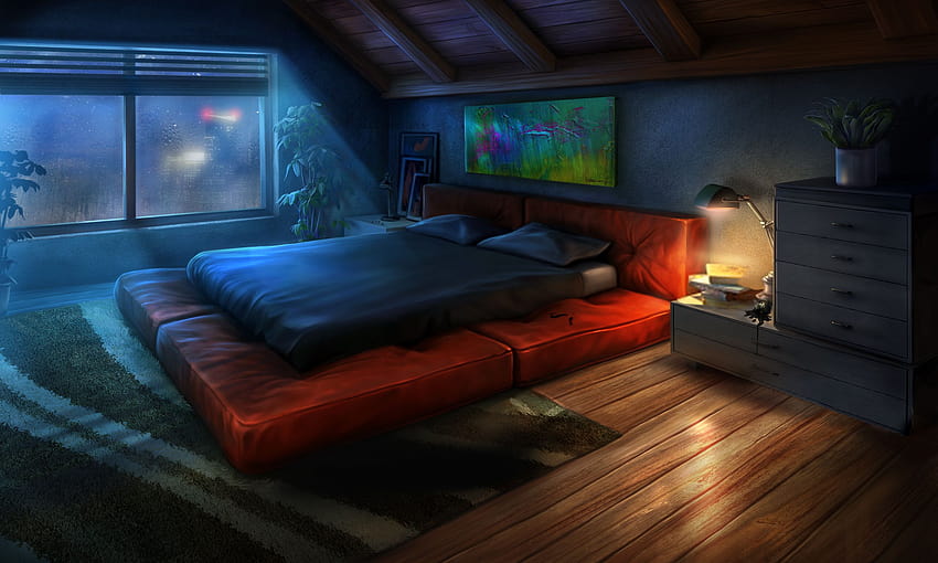 Anime apartment bedroom backgrounds HD wallpapers | Pxfuel