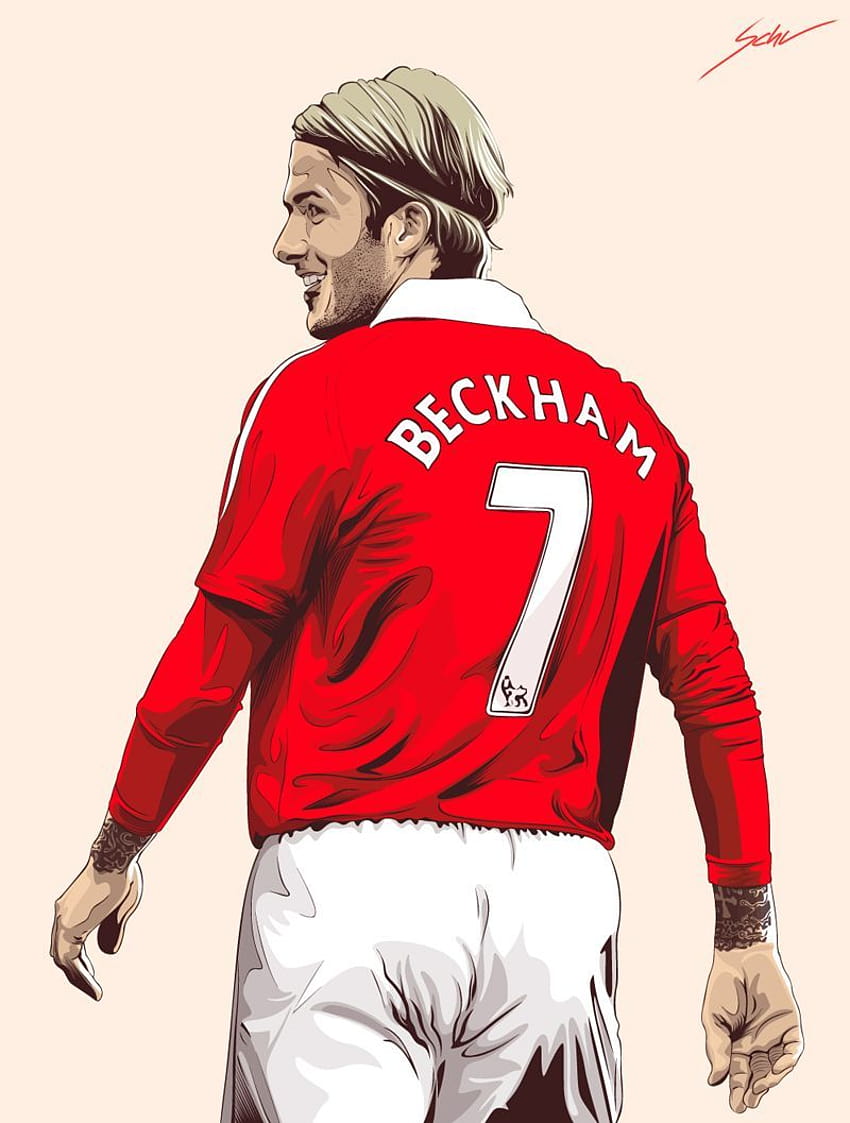 David Bekham Legenda nomor 7 birleşik çağ modern. Pop dünyasının ikonu, David Beckham Manchester United HD telefon duvar kağıdı