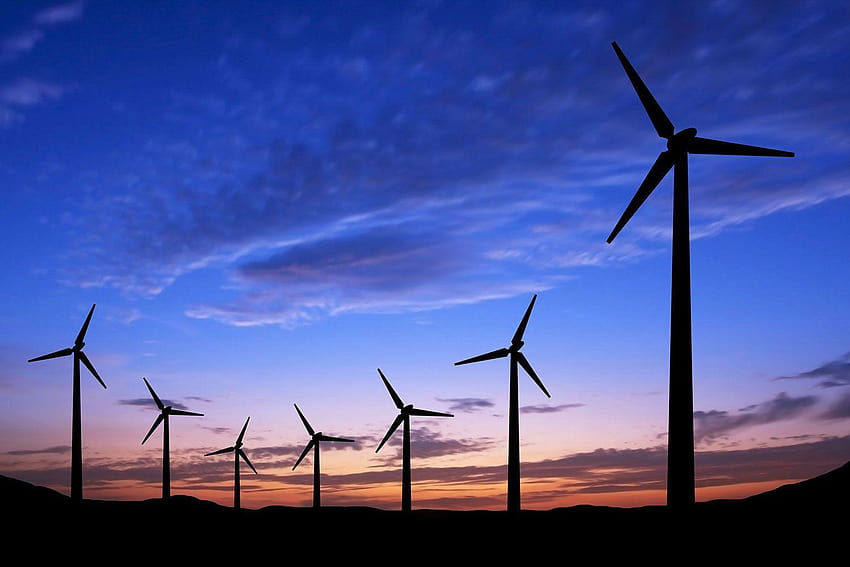 Windkraftanlage, künstlich hergestellt, HQ-Windkraftanlage HD-Hintergrundbild