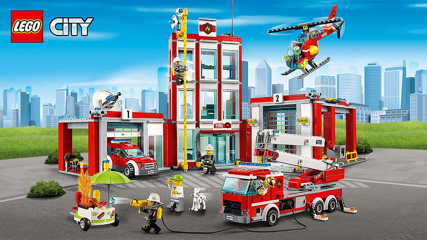 LEGO City Fire on Dog, lego fire truck HD wallpaper