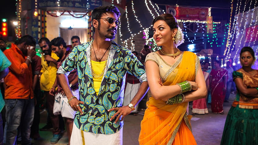 Film Dhanush Kajal Maari Tamil dalam format jpg untuk, pasangan film selatan Wallpaper HD