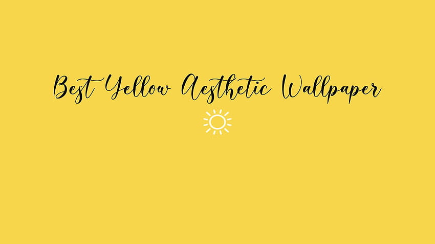 Yellow Aesthetic Vaporwave, ps4 สีเหลืองสวยงาม วอลล์เปเปอร์ HD