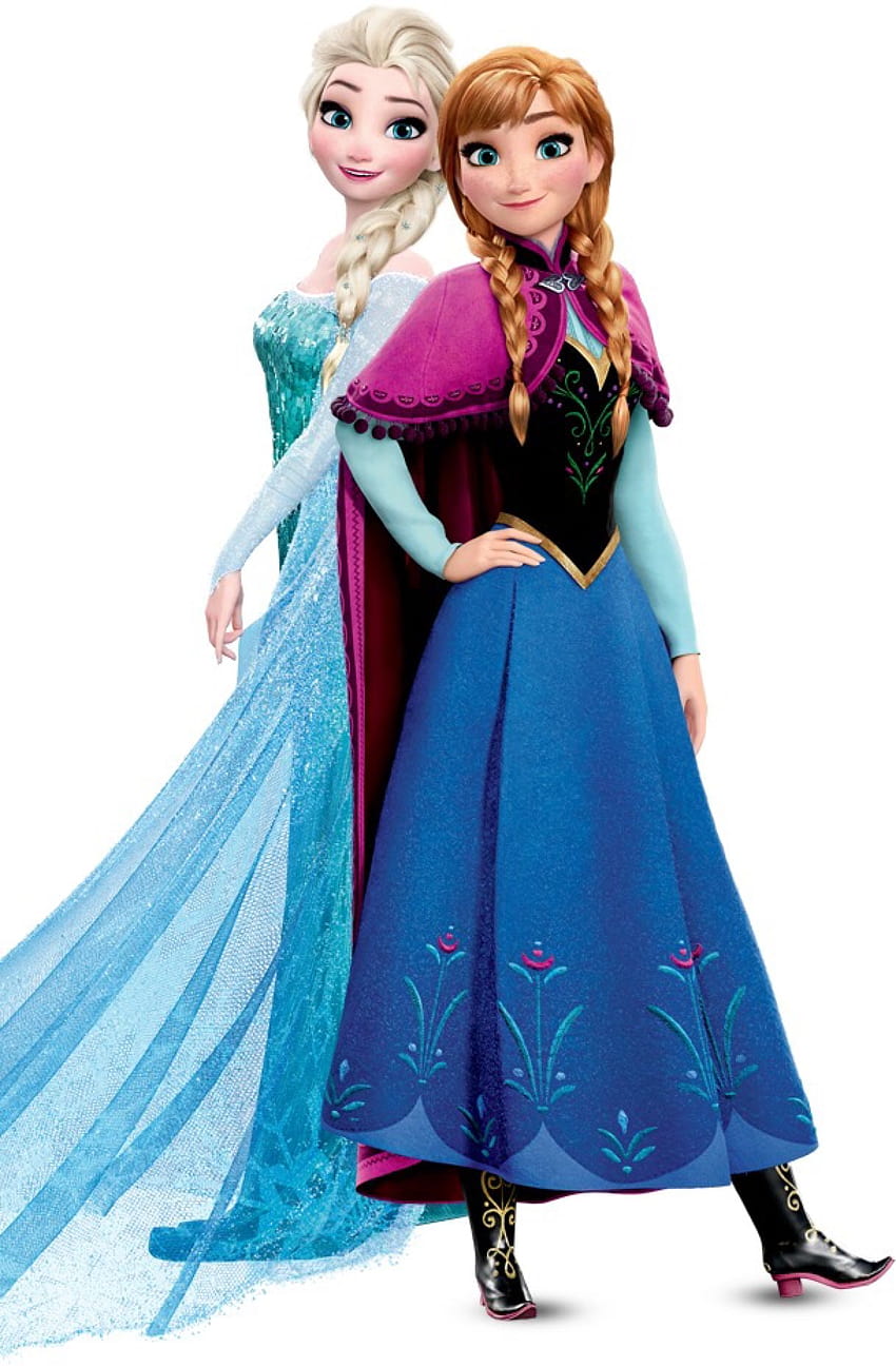 เอลซ่าและอันนา ราชินีแอนน์ Frozen ของดิสนีย์ วอลล์เปเปอร์โทรศัพท์ HD