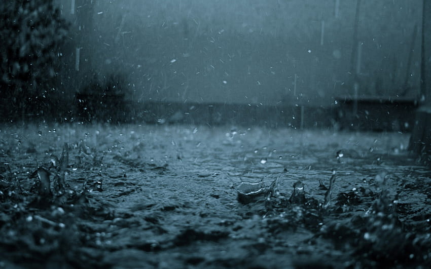 ฝนตกหนัก ความหมองคล้ำ สอากาศเลวร้าย พื้นหลัง Ultra [3840x2400] สำหรับ , มือถือ & แท็บเล็ต วอลล์เปเปอร์ HD