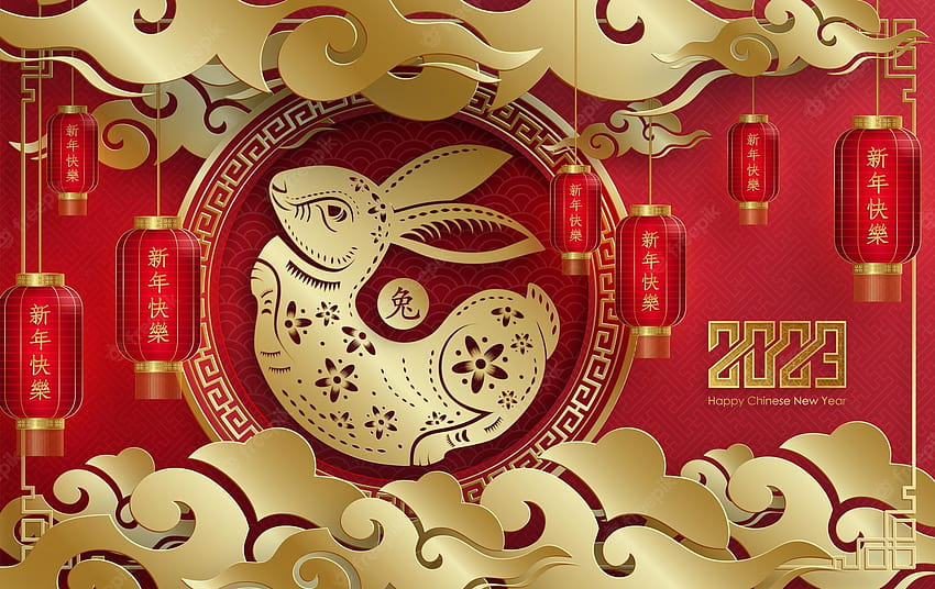 Premium Vektör, Çin Yeni Yılı 2023 HD duvar kağıdı
