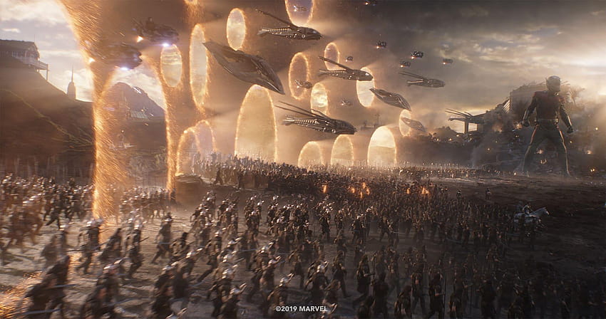 Captain Marvel vs Thanos Avengers: Endgame Released, avengers endgame final battle HD wallpaper