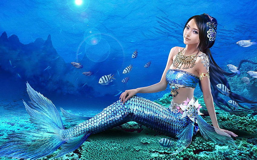 Beautiful mermaids, gorgeous mermaid HD wallpaper