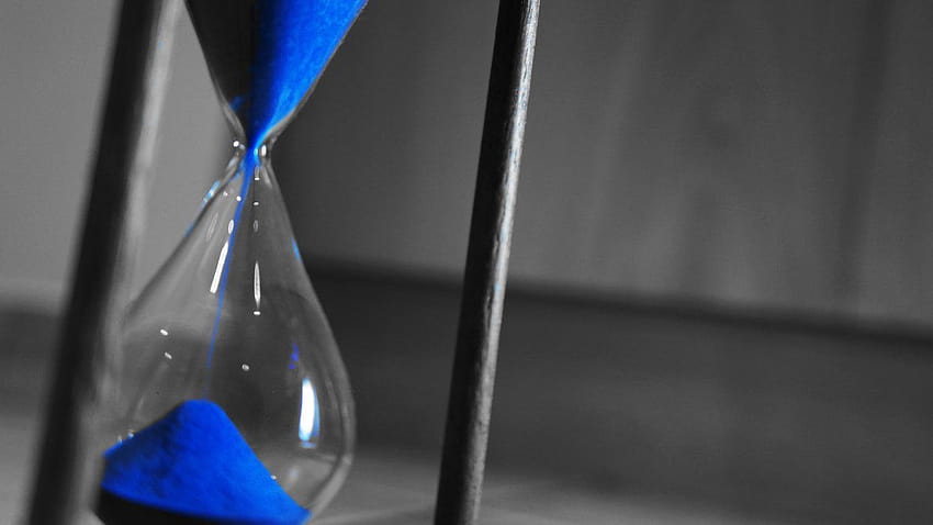 นาฬิกาทรายสีน้ำเงิน โดย VinWatanabe วอลล์เปเปอร์ HD