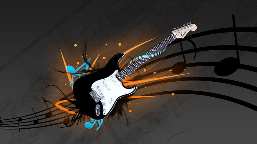 3d guitar HD wallpaper